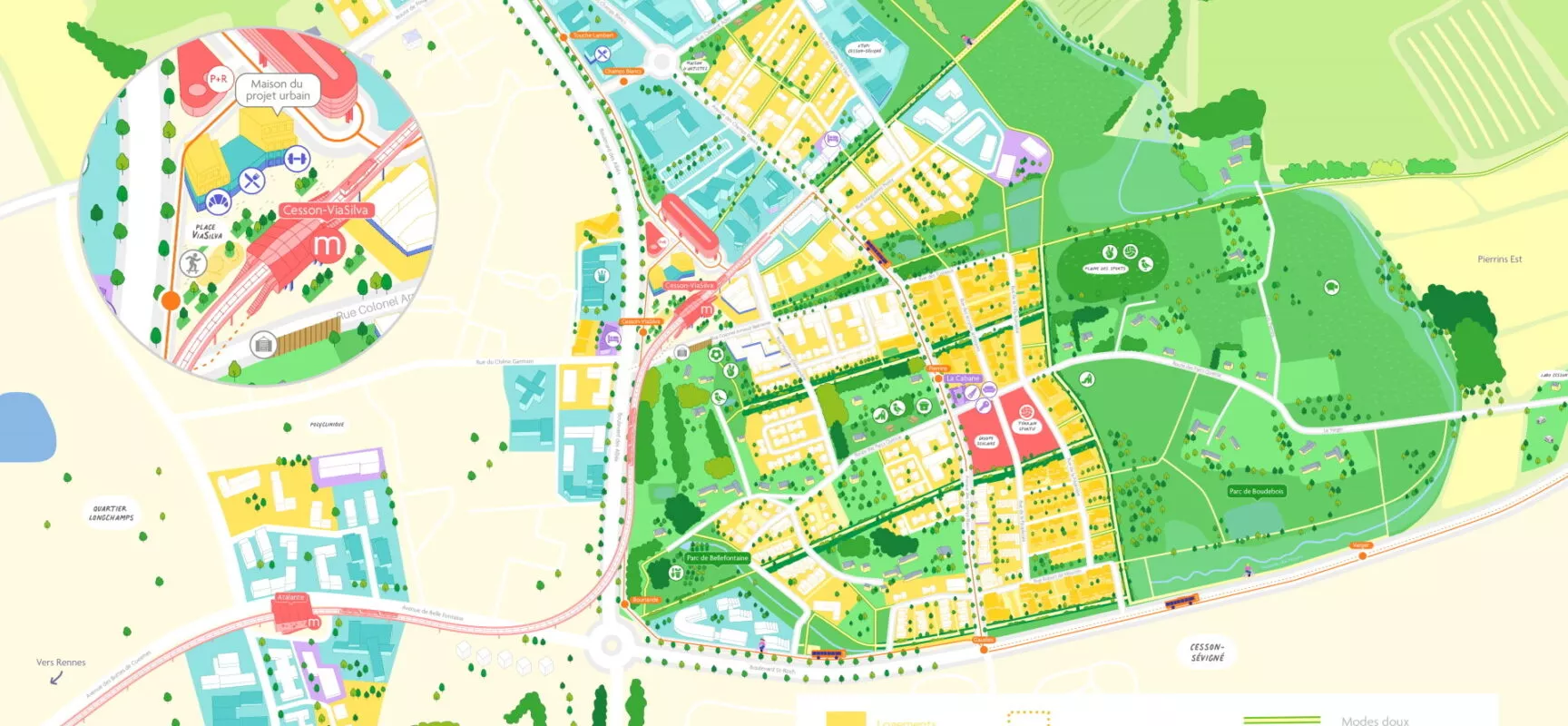 Carte illustrée ViaSilva